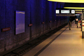 Licht, U-Bahnstation Westfriedhof, München
